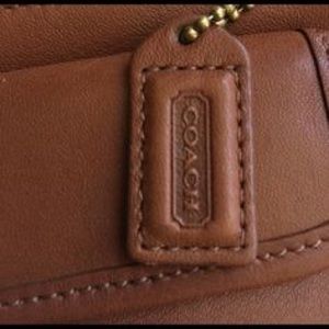 Coach ‘Saddled-Brown’ Leather Wristlet